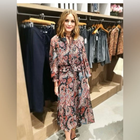 Banana Republic x Olivia Palmero Paisley Dress - Picture 3 of 8